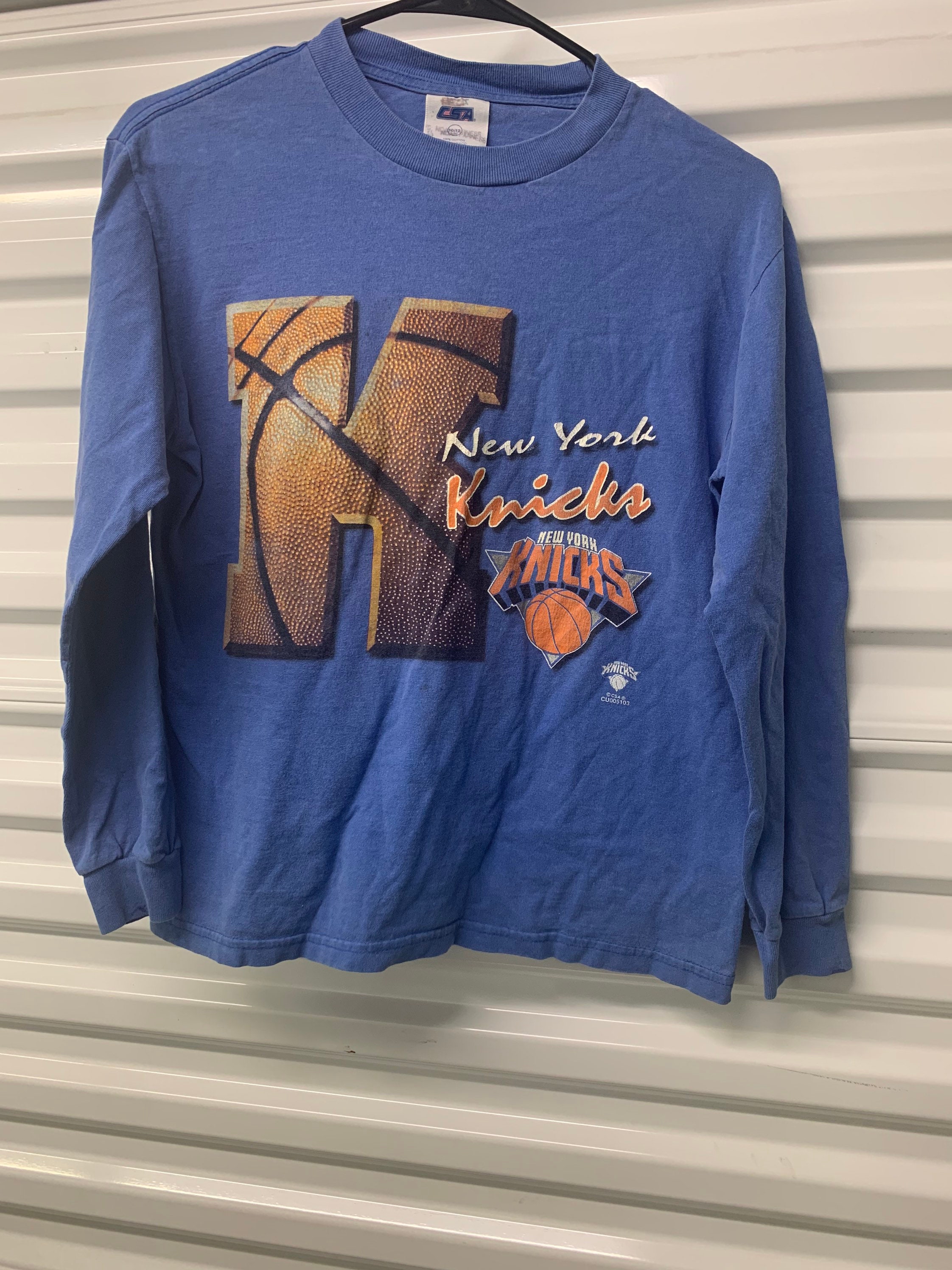 Vintage 90's New York Knicks Long Sleeve T-shirt Size 10-12