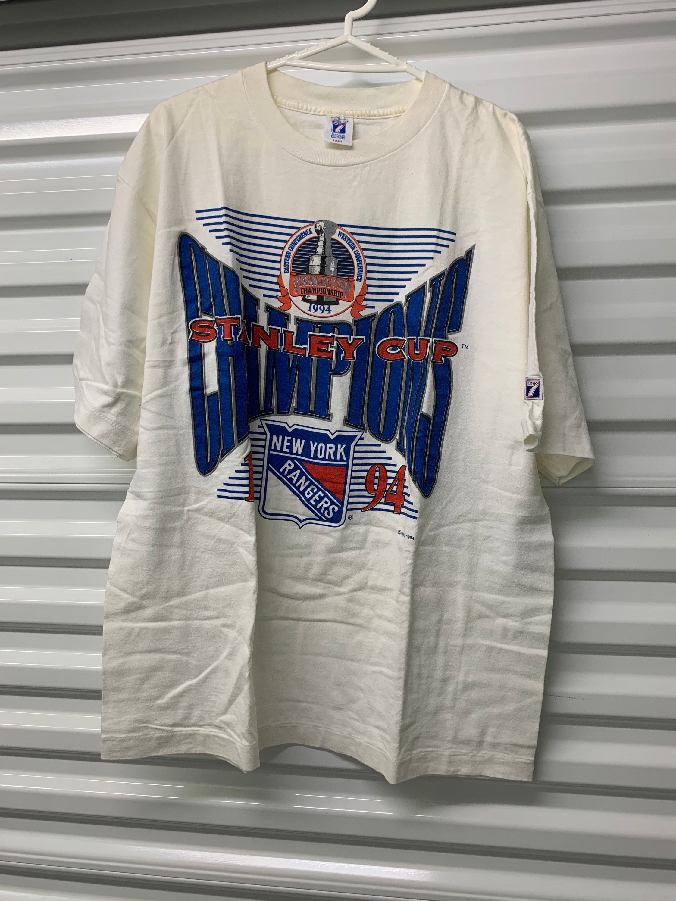 Vintage NHL (Official Fan) - New York Rangers Stanley Cup Champions T-Shirt 1994 X-Large