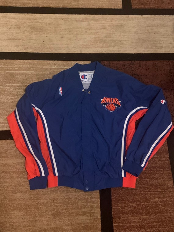 Vintage 90s New York Knicks Champion Authentic Warm up Jacket