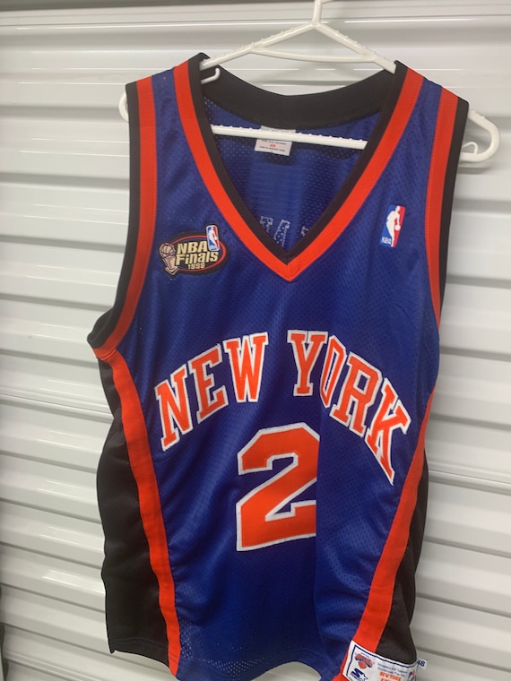 Vintage New York Knicks Larry Johnson 1999 NBA Finals Starter