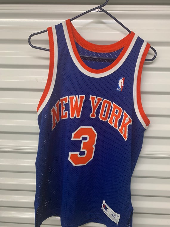Vintage 90s New York Knicks Champion Authentic John Starks Jersey