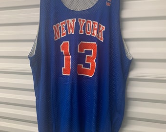 Vintage 80's New York Knicks Practice Sand Knit Mark Jackson