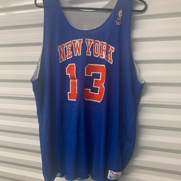 Vintage 80’s New York Knicks Practice Sand Knit Mark Jackson Jersey Men’s XL