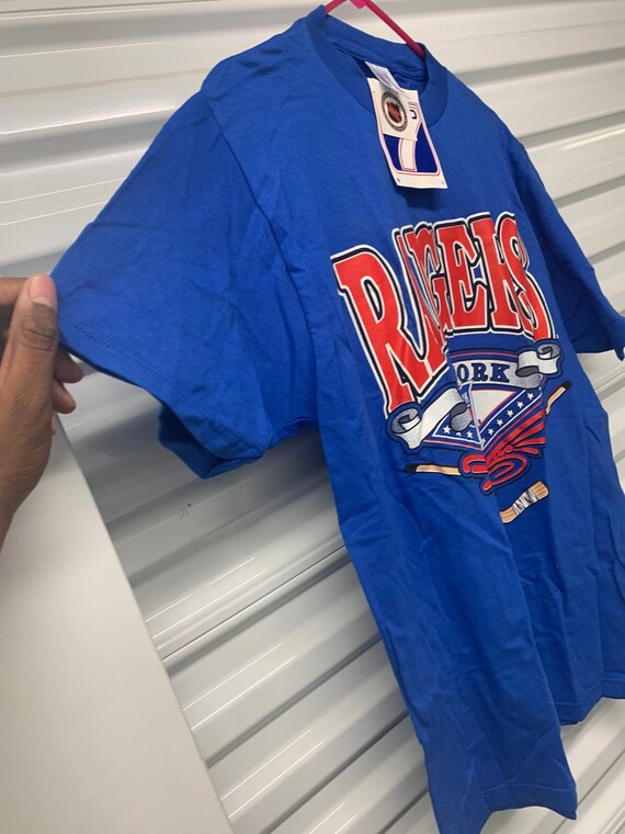 90s USA製 NEW YORK RANGERS フットボールシャツ　アメフト Vintage 90's New York Rangers Logo 7 T-shirt Men's Medium - Etsy