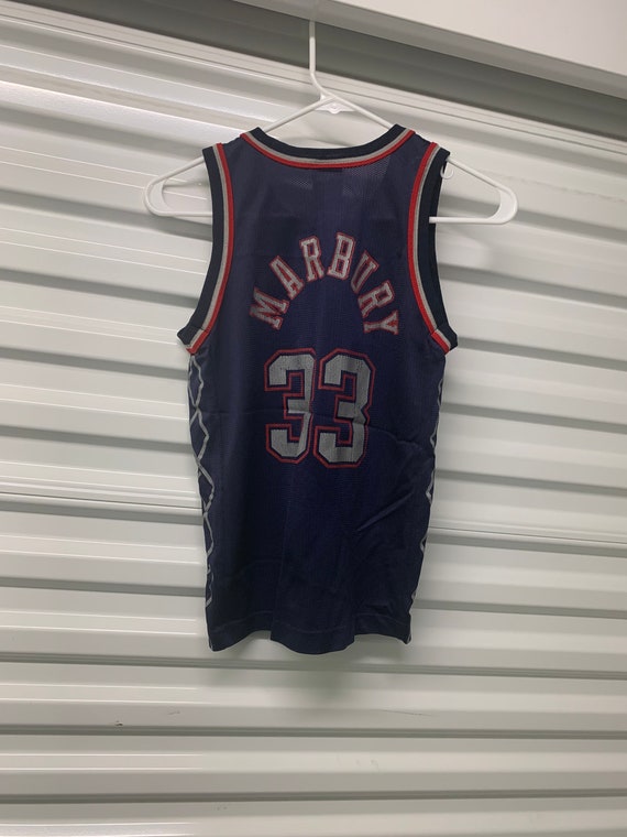 New Jersey Nets Stephon Marbury Jersey number 33 Adult size number 33  Champion P