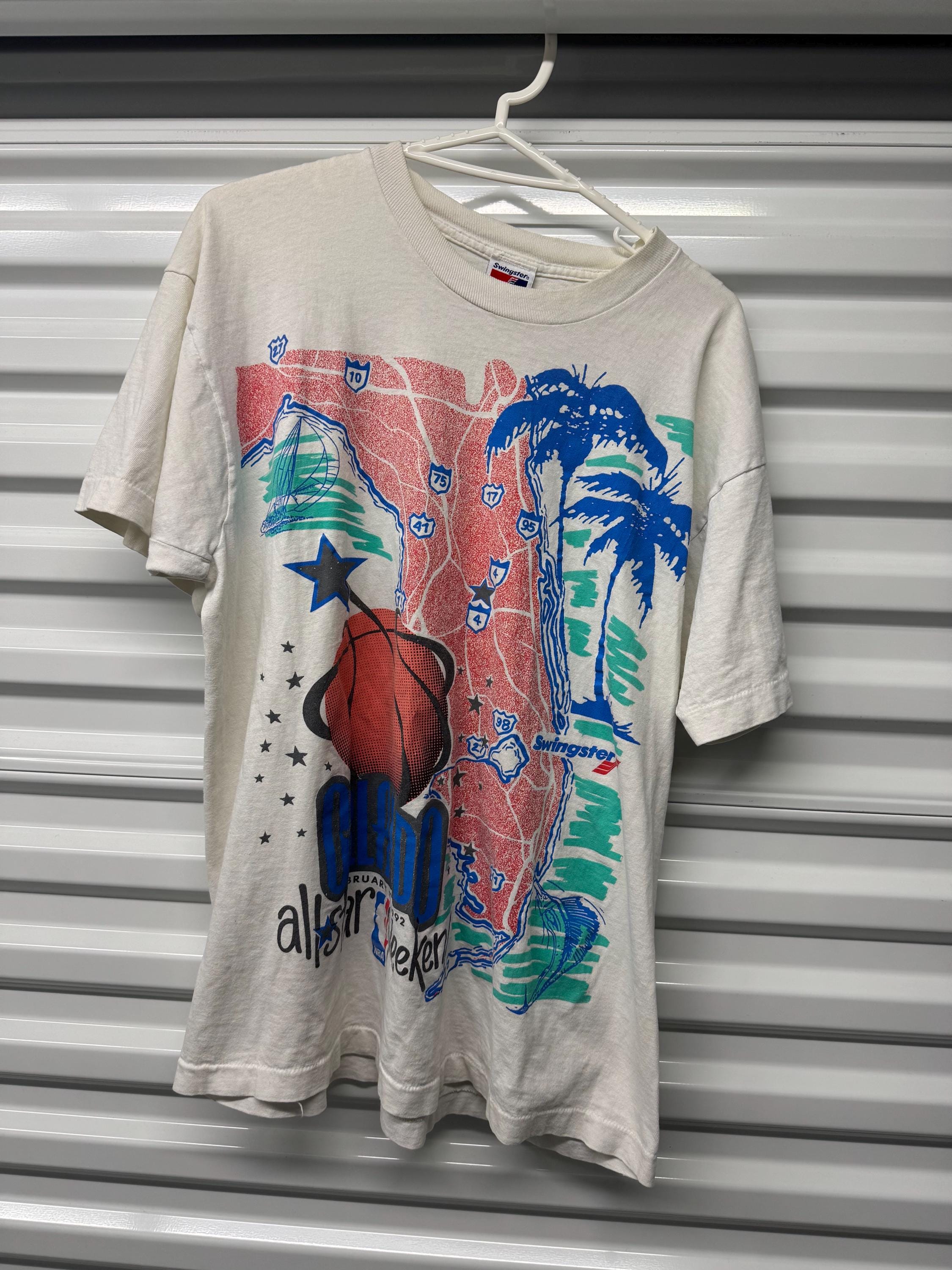 Maglietta vintage anni '90 1992 NBA All Star Miami, da uomo, taglia XL