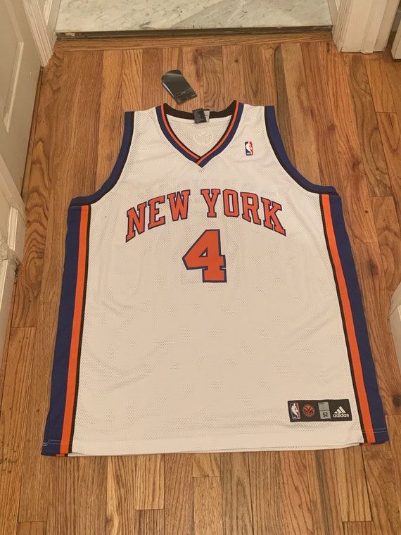 Adidas NBA New York Knicks Team Cuffed Knit Beanie orange white