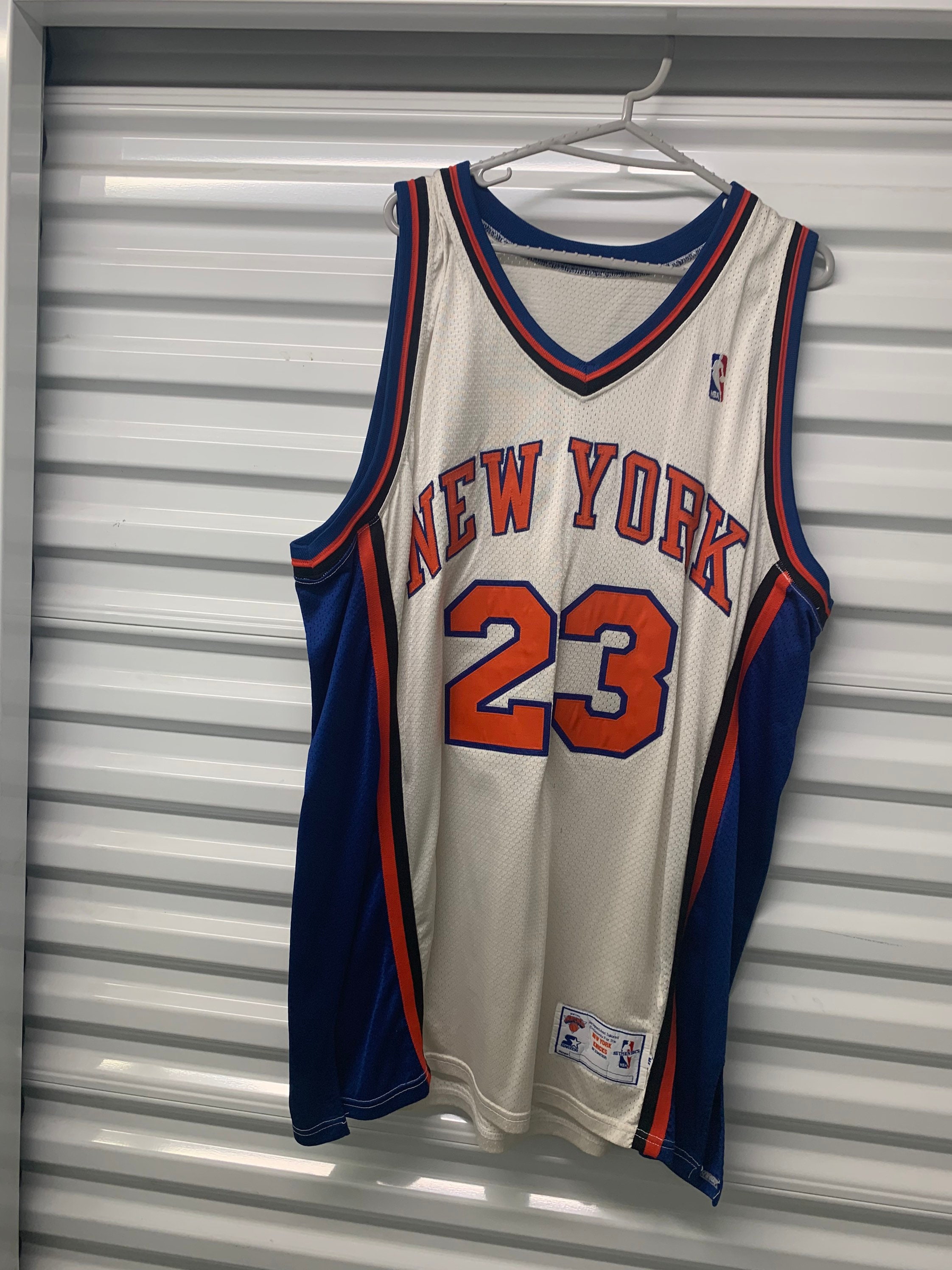 Vintage 90's New York Knicks Starter Patrick Ewing Authentic Jersey Size 52