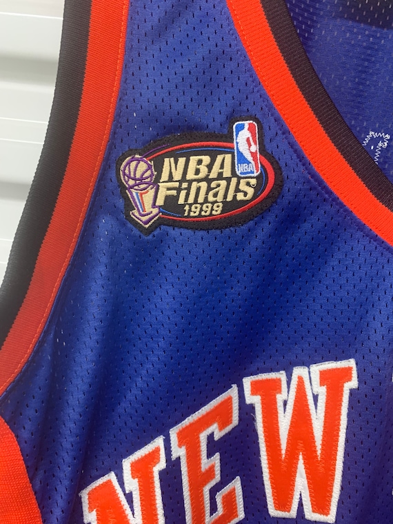 Vintage New York Knicks Larry Johnson 1999 NBA Finals Starter 