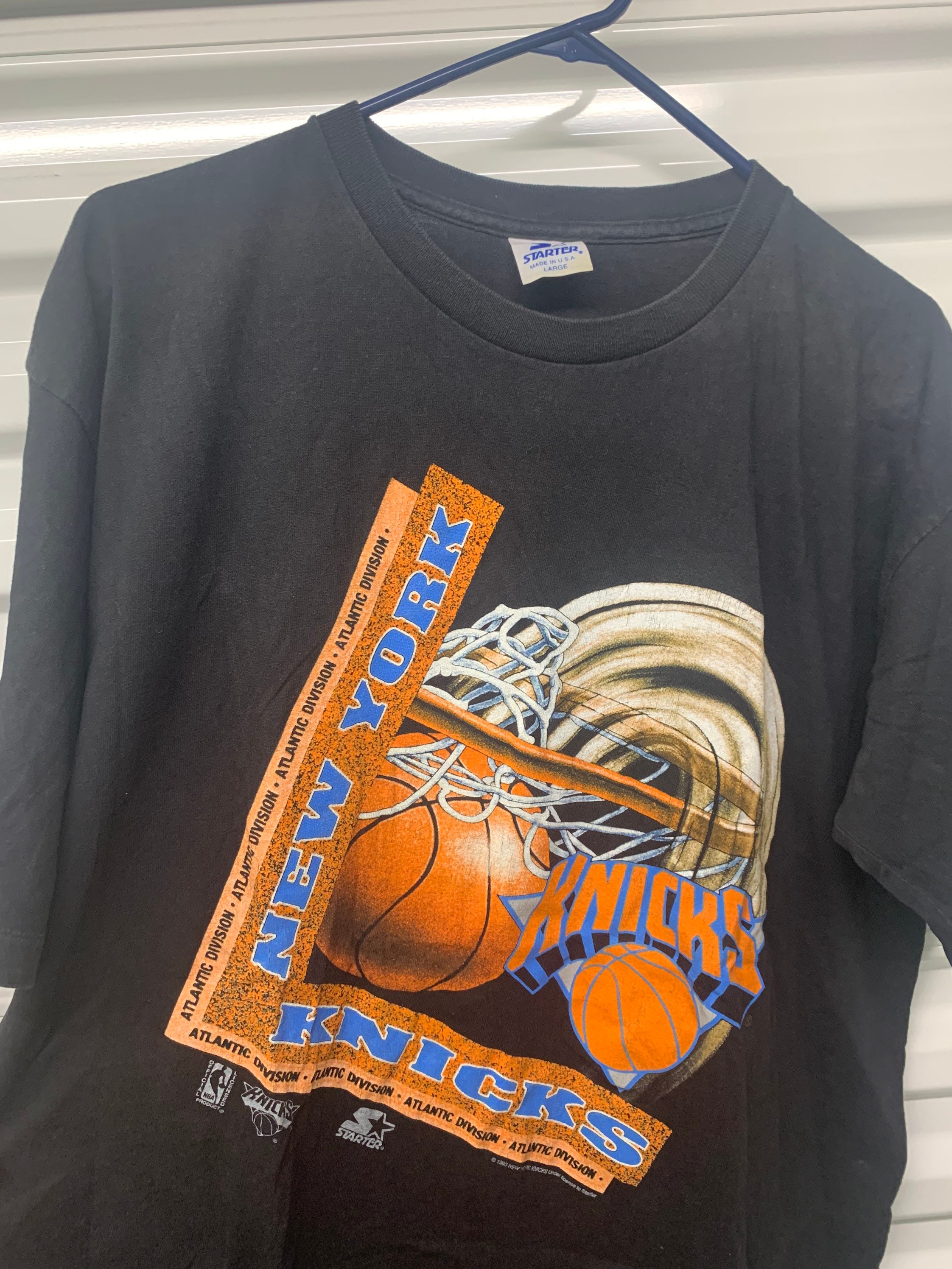 90s New York Knicks Hooded T Shirt - Unisex Medium – Flying Apple