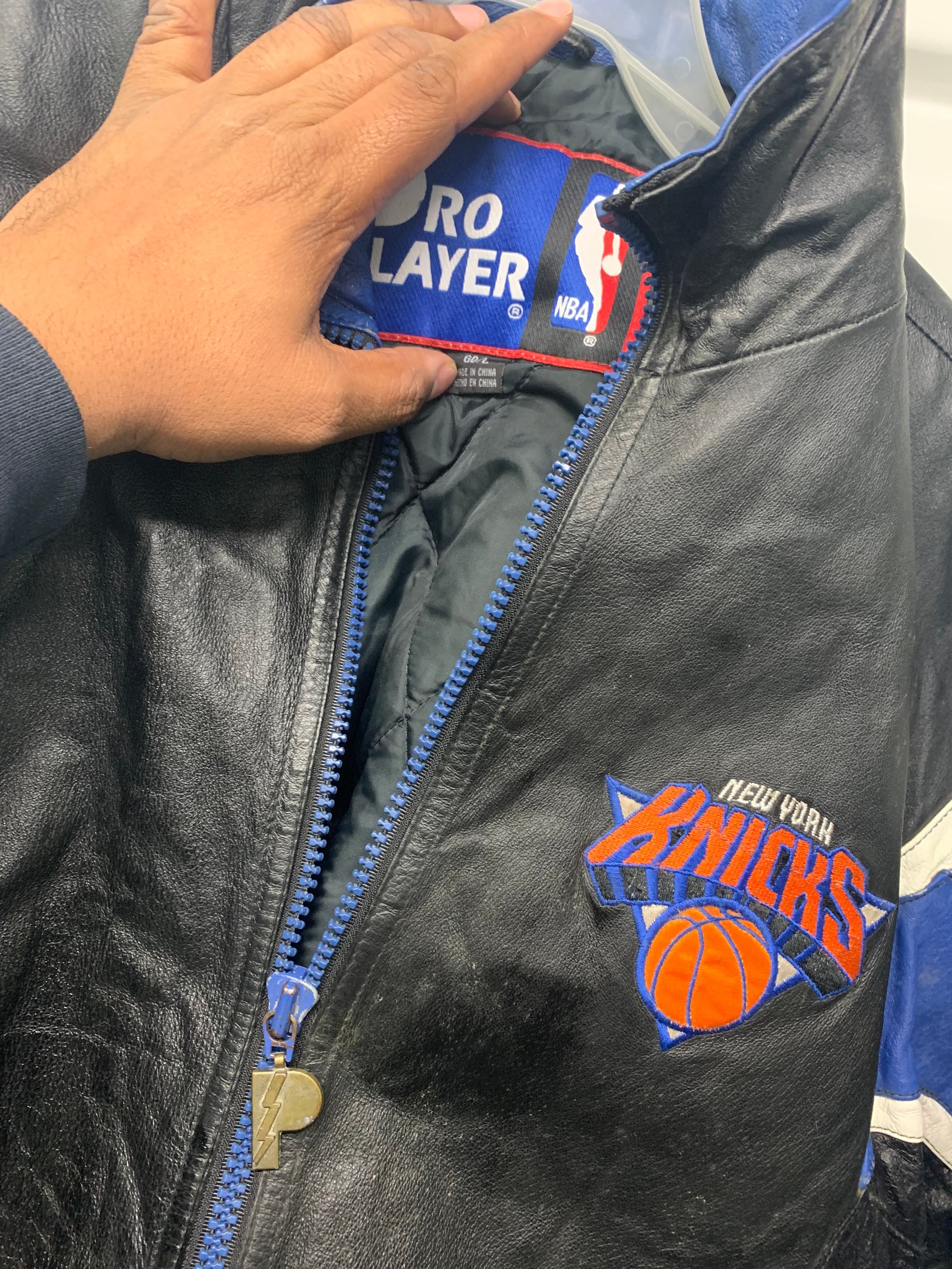 Vintage 90s Deadstock New York Knicks Pro Player Leather Jacket – KIF  Vintage