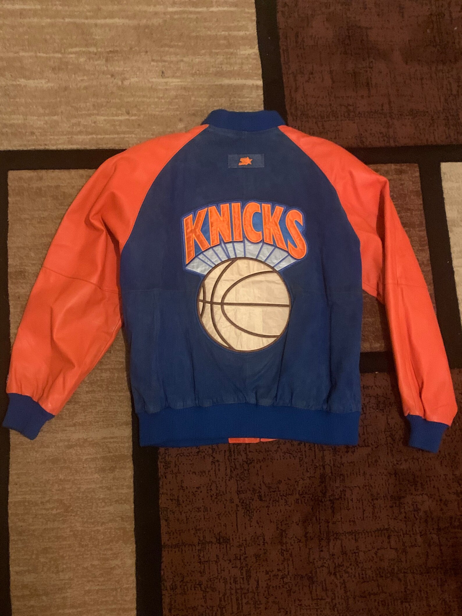 Vintage 90s New York Knicks Starter Suede Leather Varsity Etsy