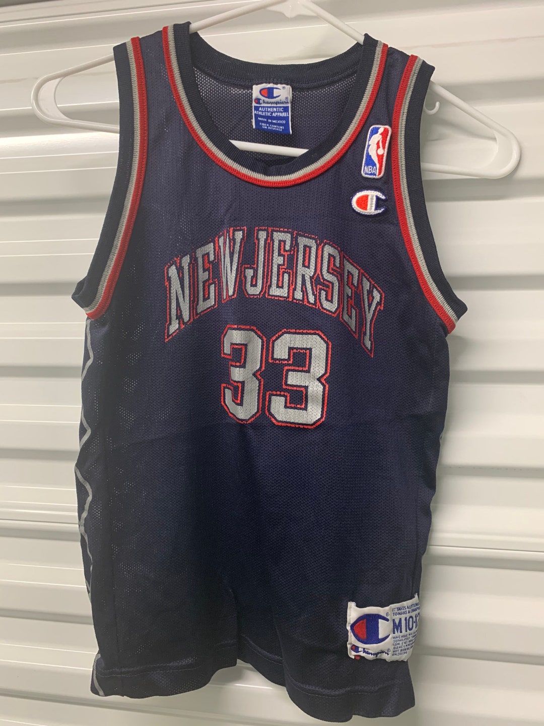 VINTAGE AUTHENTIC WHITE JERSEY STEPHON MARBURY NEW JERSEY NETS SZ