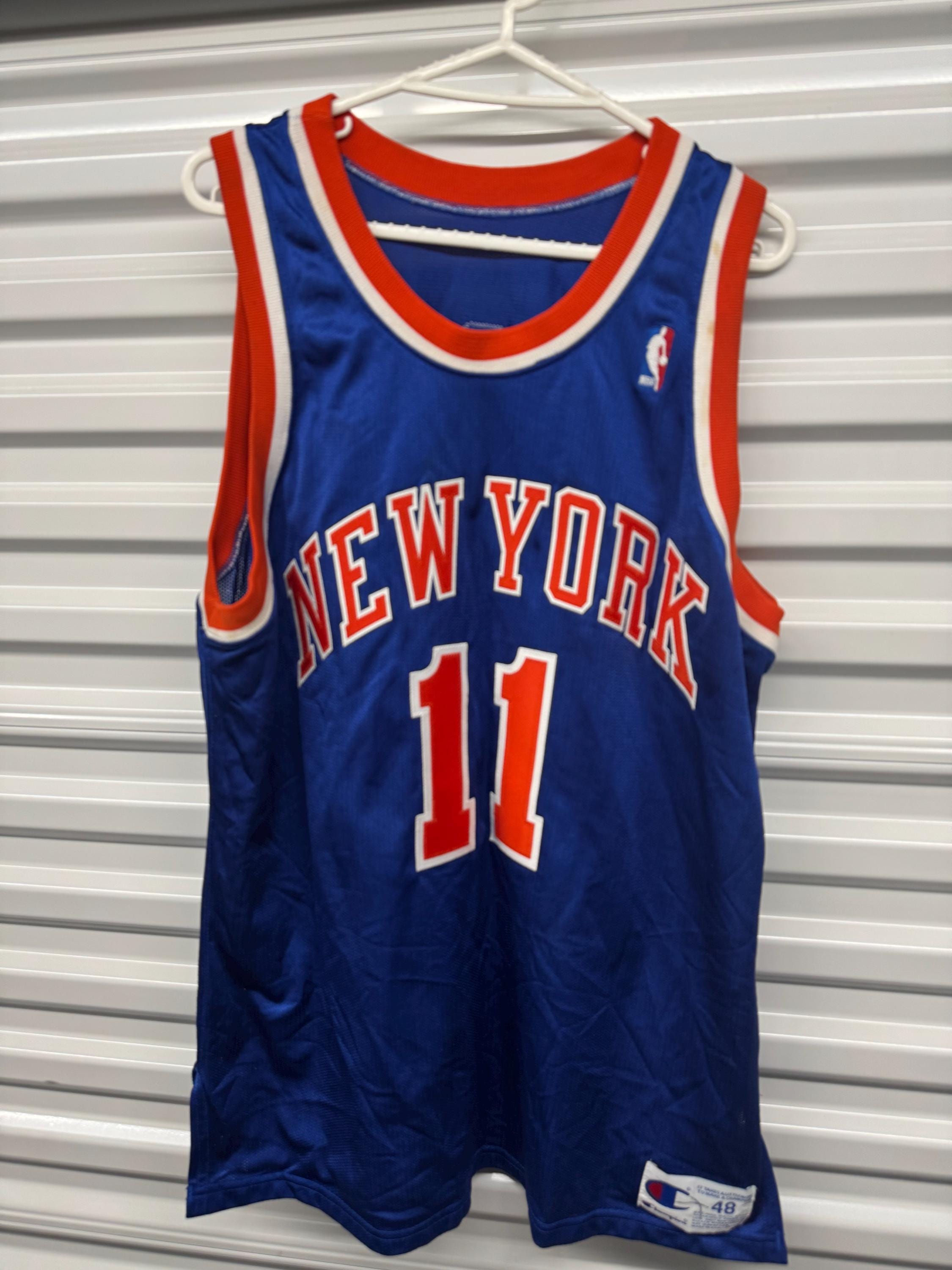 Vintage New York Knicks Champion 90's Authentic Derek Harper
