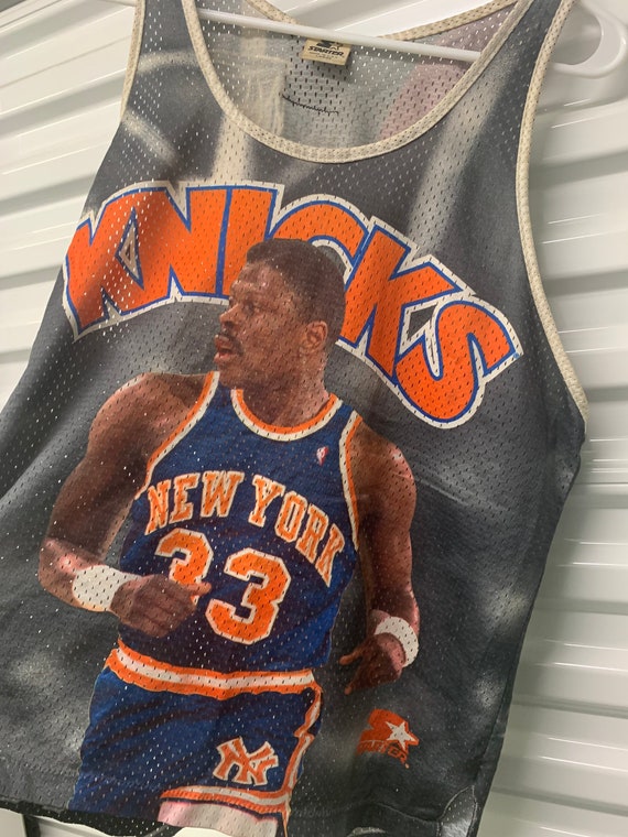Vintage Patrick Ewing Adidas T-Shirt 90s NBA Basketball Ny Knicks