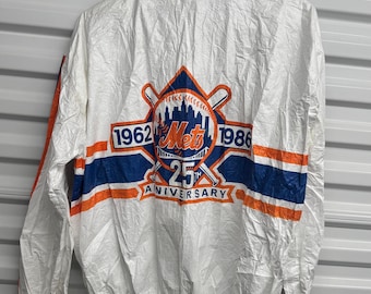 Vintage 90s New York Mets Starter Windbreaker Jacket XXL - Etsy