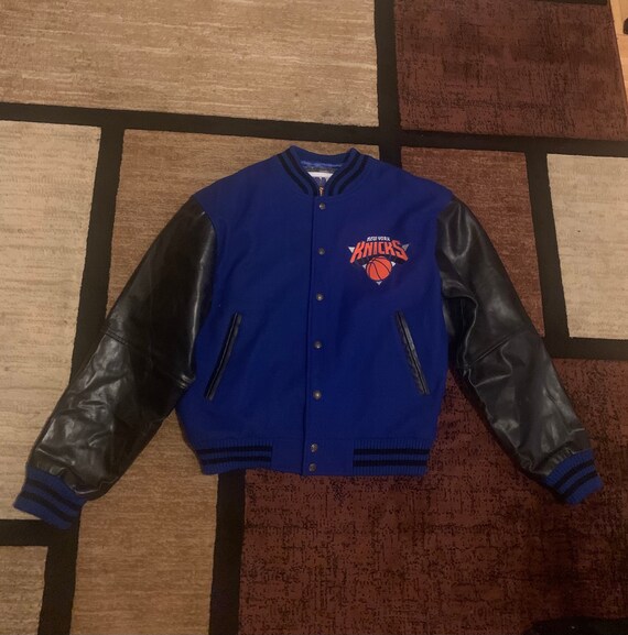 knicks leather jacket