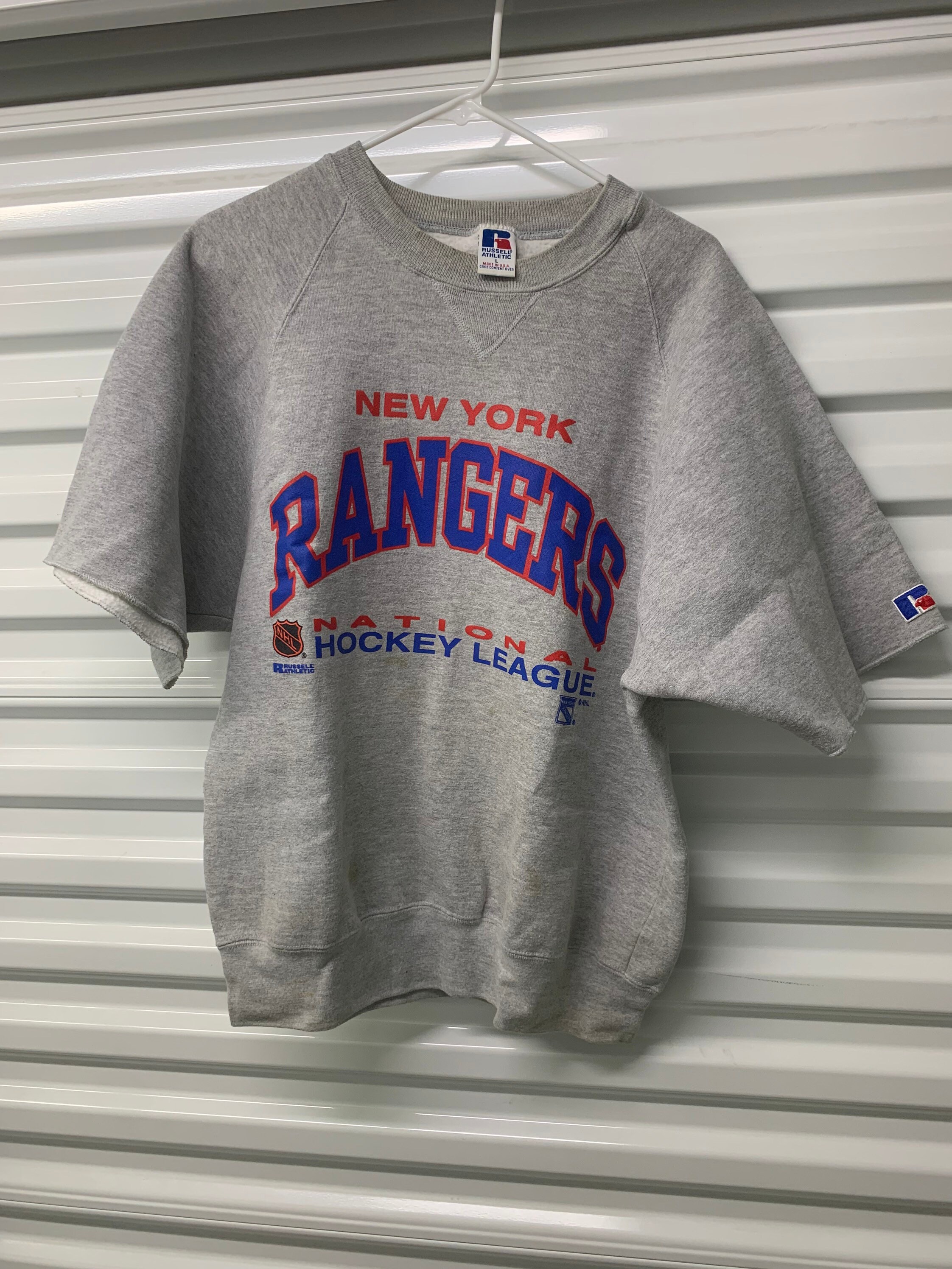 Vintage 90s New York Rangers Russell Cut off Sweatshirt Size - Etsy
