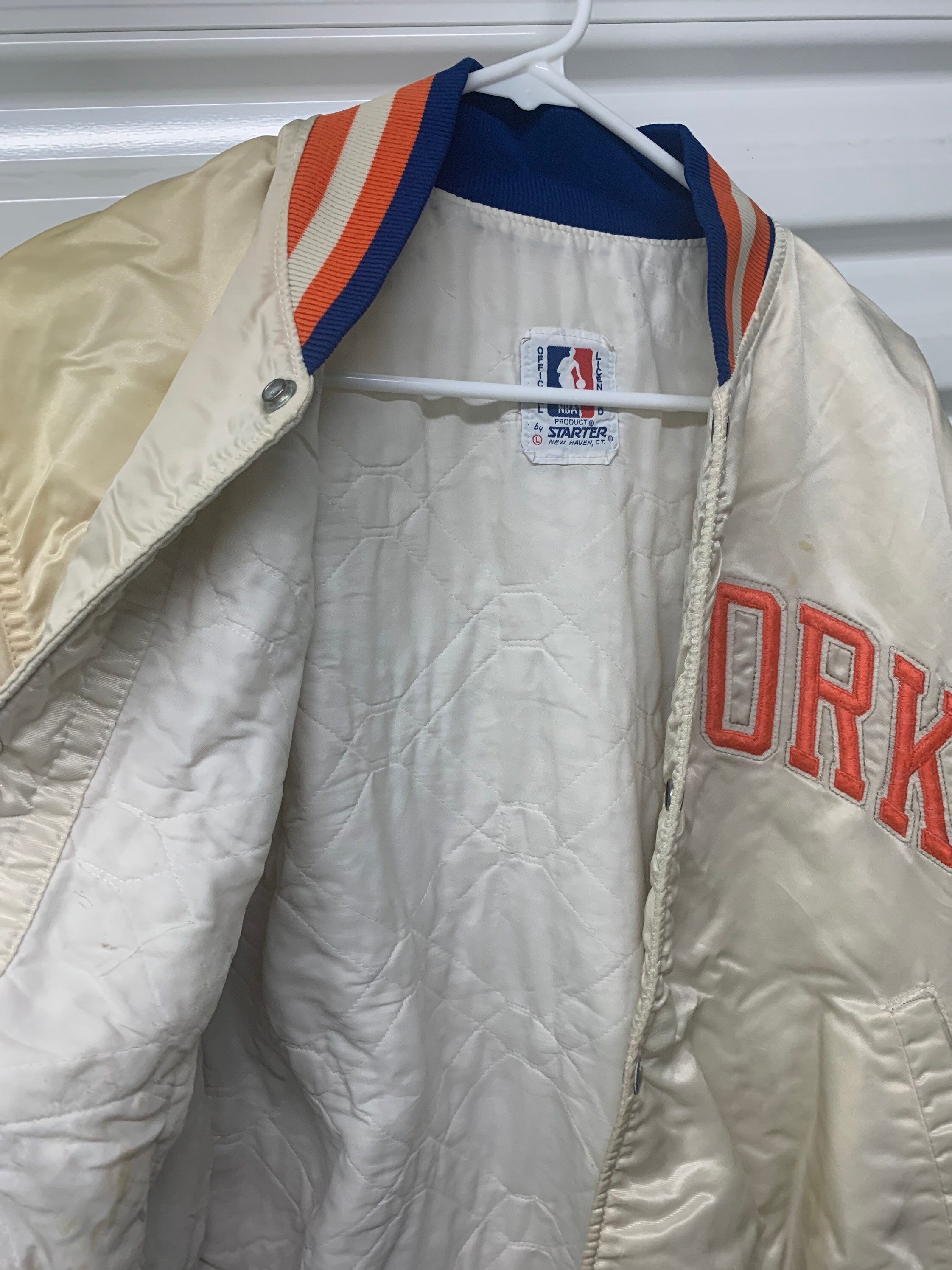Vintage 80's New York Knicks Starter Satin Jacket Large - Etsy Vintage 80's New York Knicks Starter Satin Jacket Large - Etsy