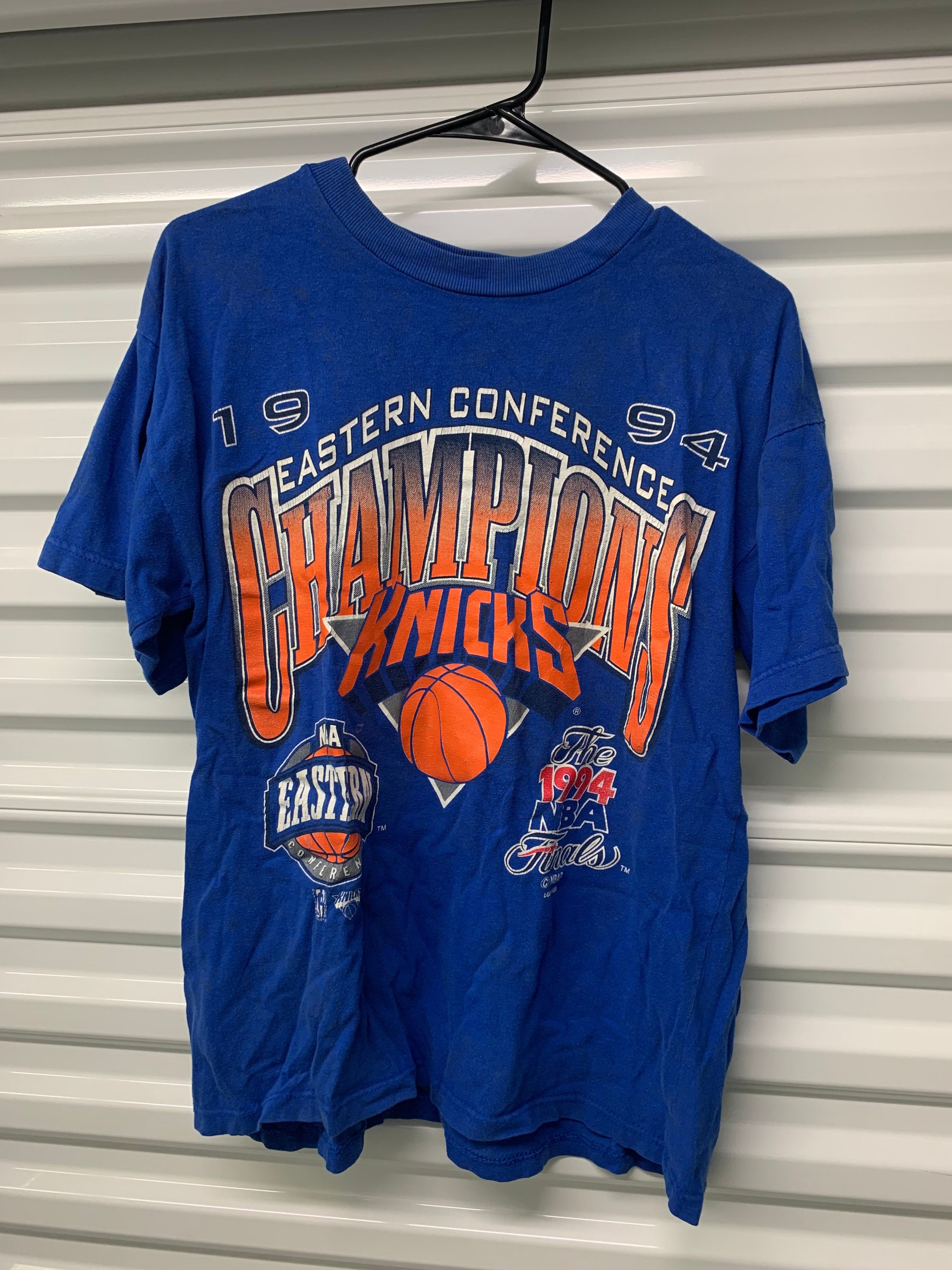 Vintage 90s New York Knicks Champion T-shirt Mens Size Large 