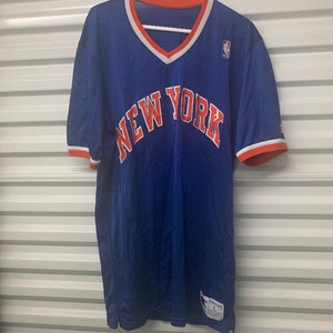 Vintage 90’s New York Knicks Champion Authentic Warm Up Shooting Shirt Men Large