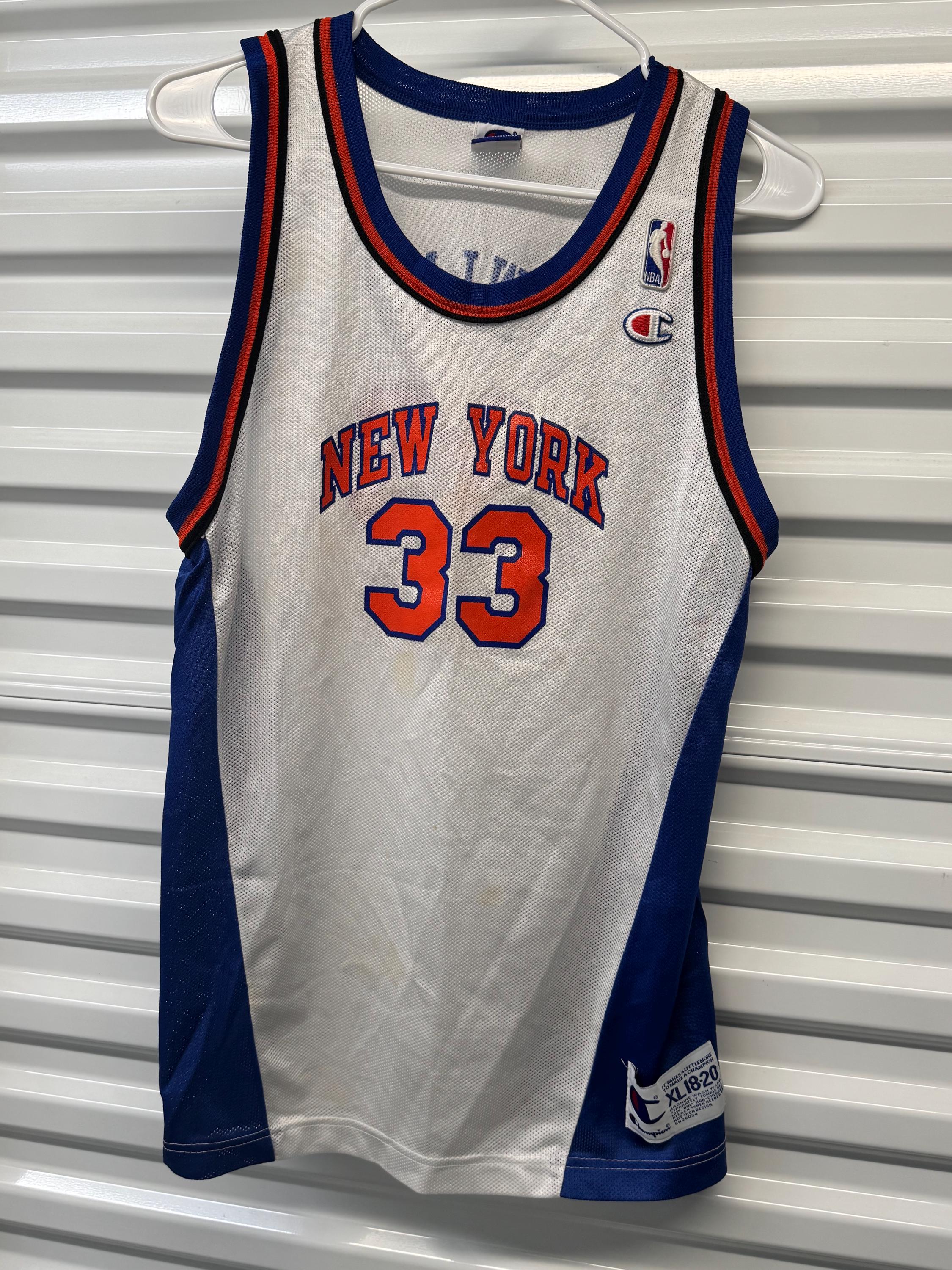 Vintage 90's New York Knicks Champion Patrick Ewing Jersey Size