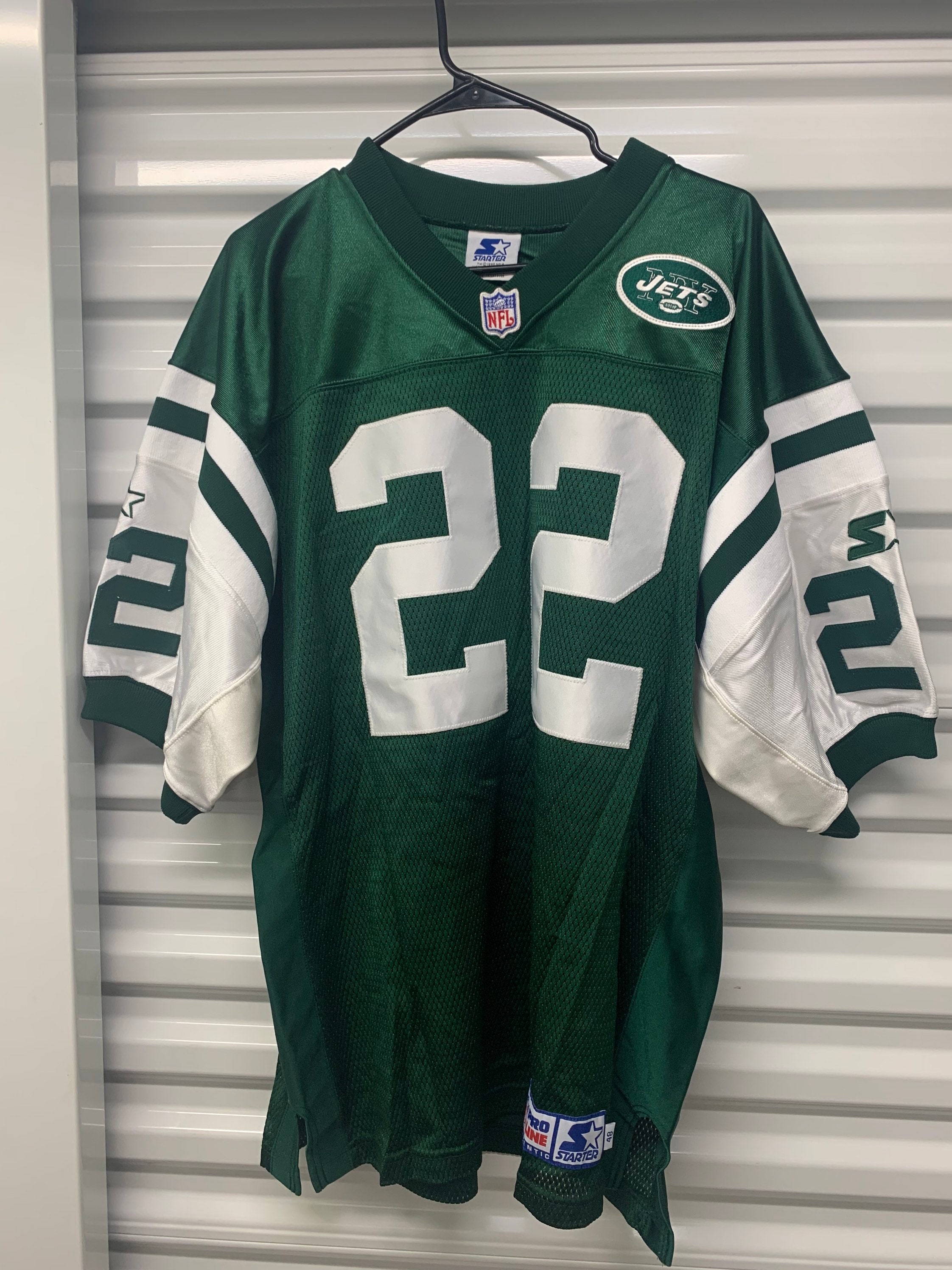 Reebok NFL New York Jets Men's Blank Replica Football Jersey, Green