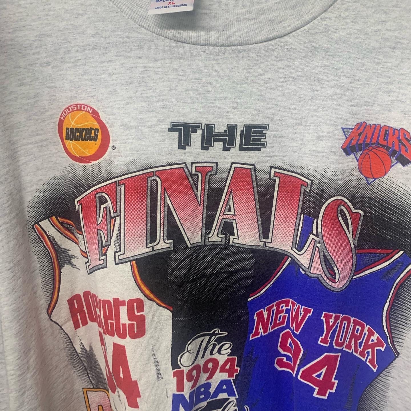 Vintage 90s New York Knicks Vs Houston Rockets 1994 NBA