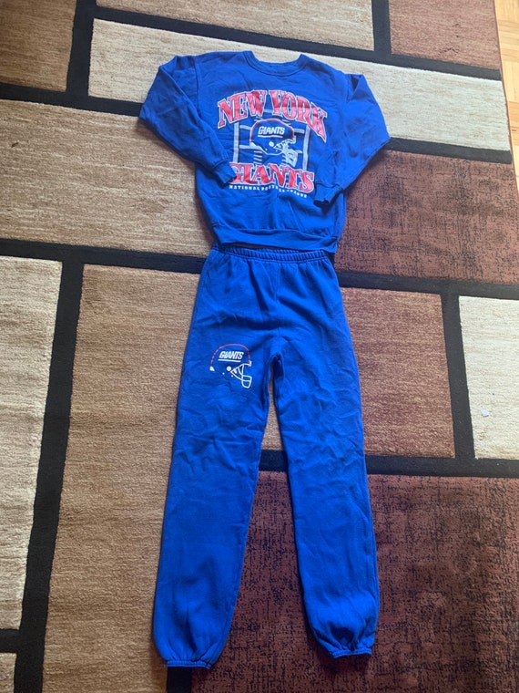 Vintage 90’s New York Giants Kids XL Sweatsuit