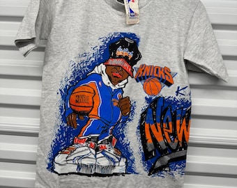 Vintage 90's New York Knicks Graffiti T-shirt Size Boys Large - Etsy