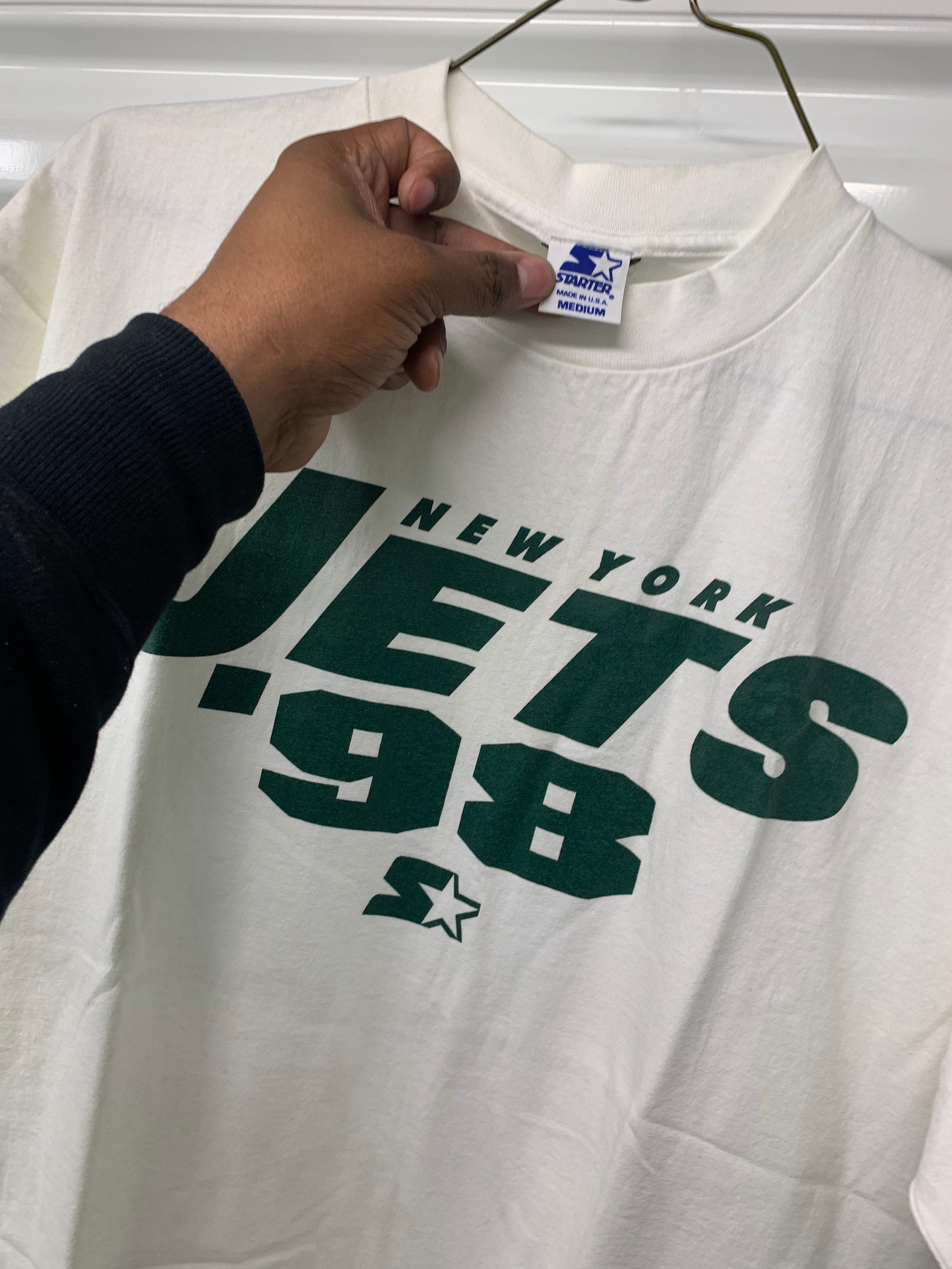 Vintage 90's 1998 New York Jets Starter T-shirt Men's Size Medium