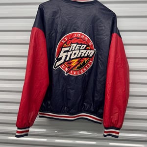 Vintage 90&#39;s St John&#39;s University Redstorm  Basketball Varsity Jacket Men&#39;s Size XXL