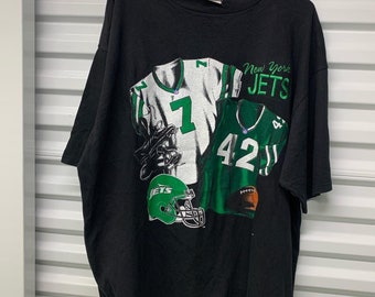 ヴィンテージ 90 年代 ニューヨーク ジェッツ ナツメグ T シャツ