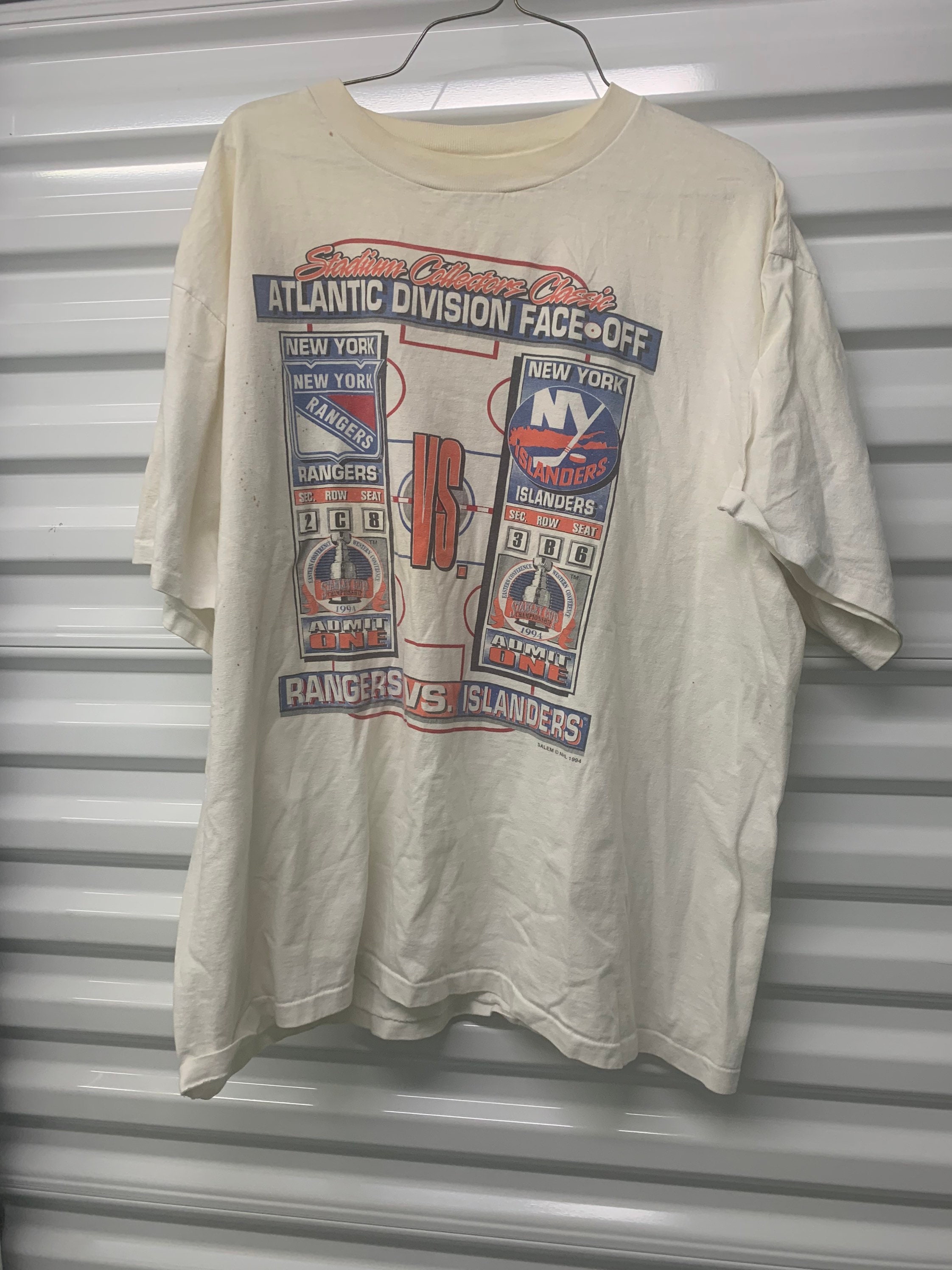 94' NY Rangers Stanley Cup T-Shirt (Single Stitch) 