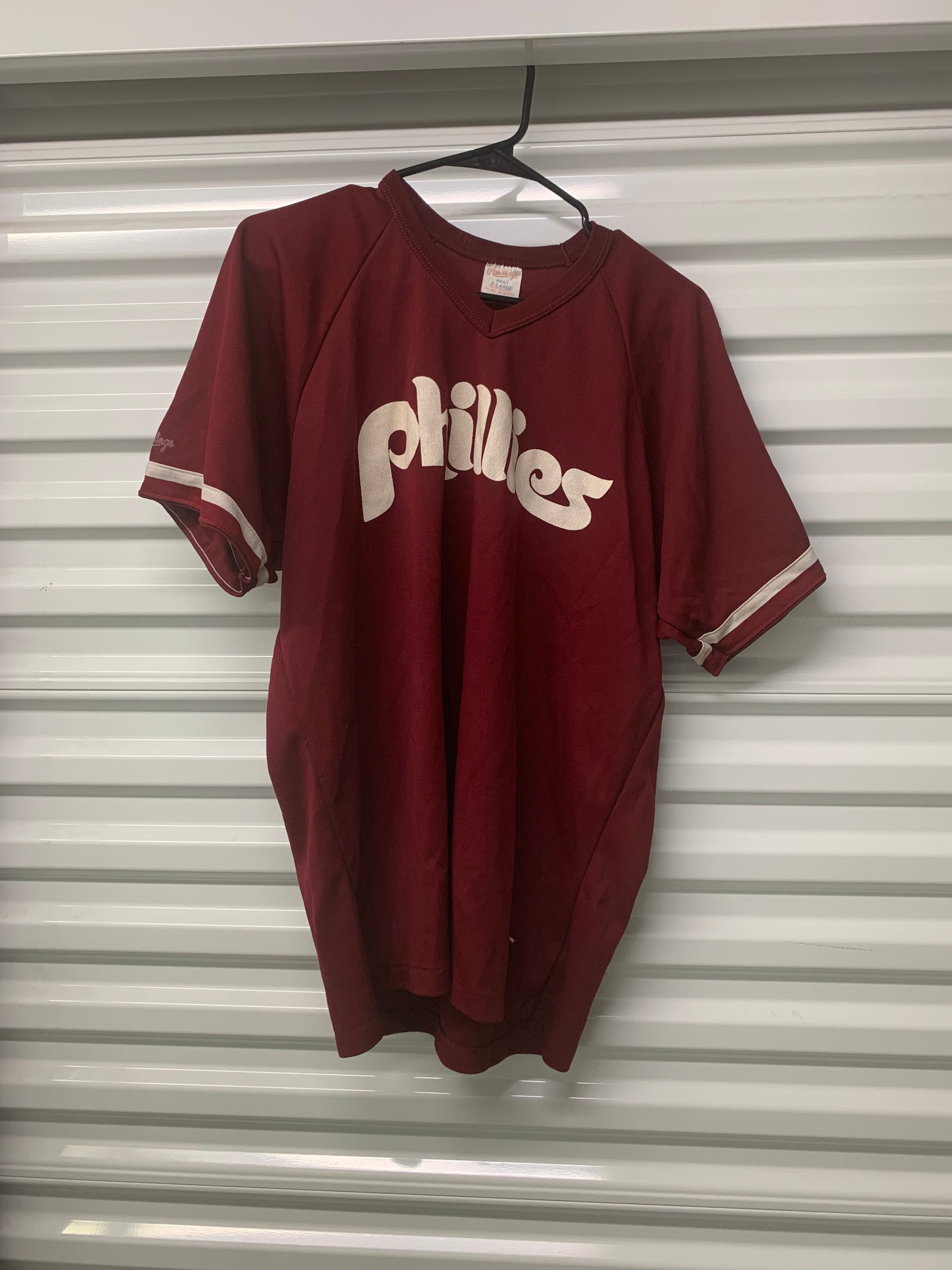 Vintage 90s Philadelphia Phillies MLB Rawlings Mens Size XL 
