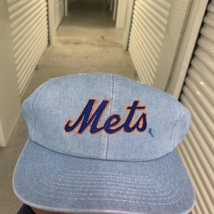 Vintage 90s New York Mets Denim Snapback 