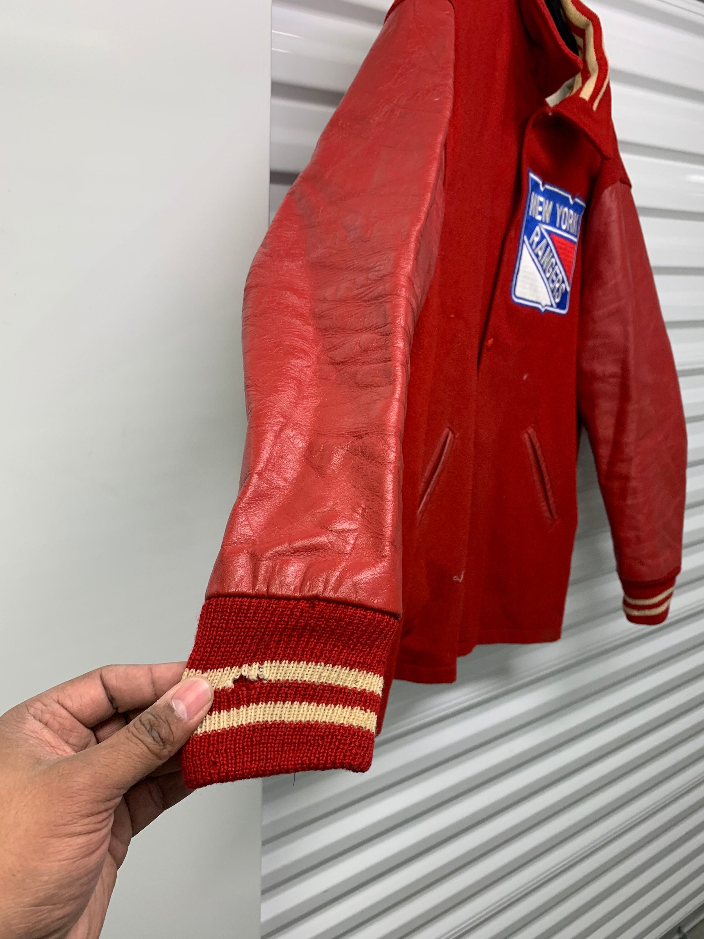 Vintage 70's New York Rangers Customized Varsity Jacket Men's Size