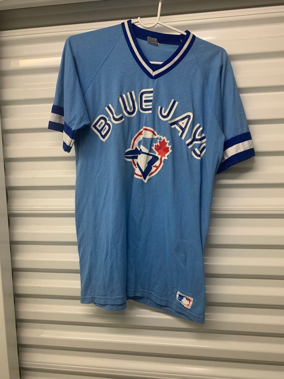 Vintage 90s Toronto Blue Jays Sand Knit MLB Jersey Mens Size 