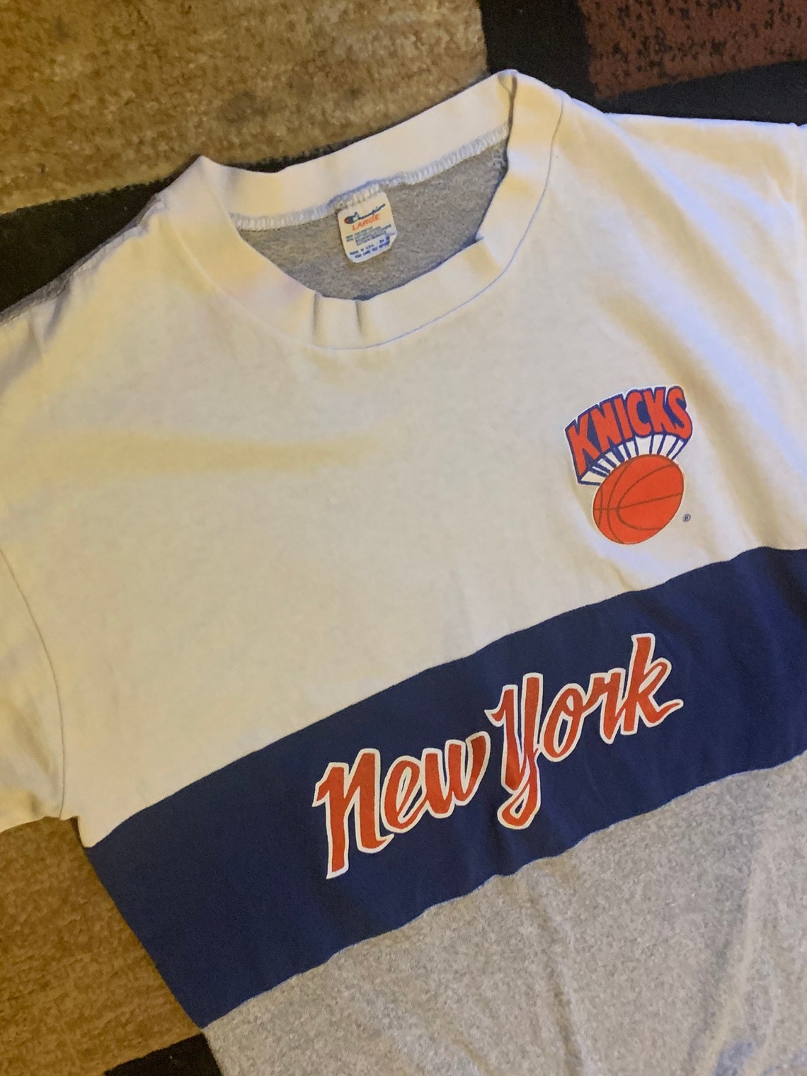 Vintage 90s New York Knicks Champion T Shirt Men Large - Etsy