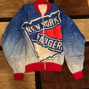 Vintage 80’s New York Rangers Tyvek Jacket Men size XXL
