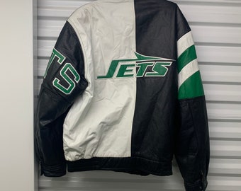 Vintage 90\u2019s New York Jets Winter Puffy jacket Size Men\u2019s Large