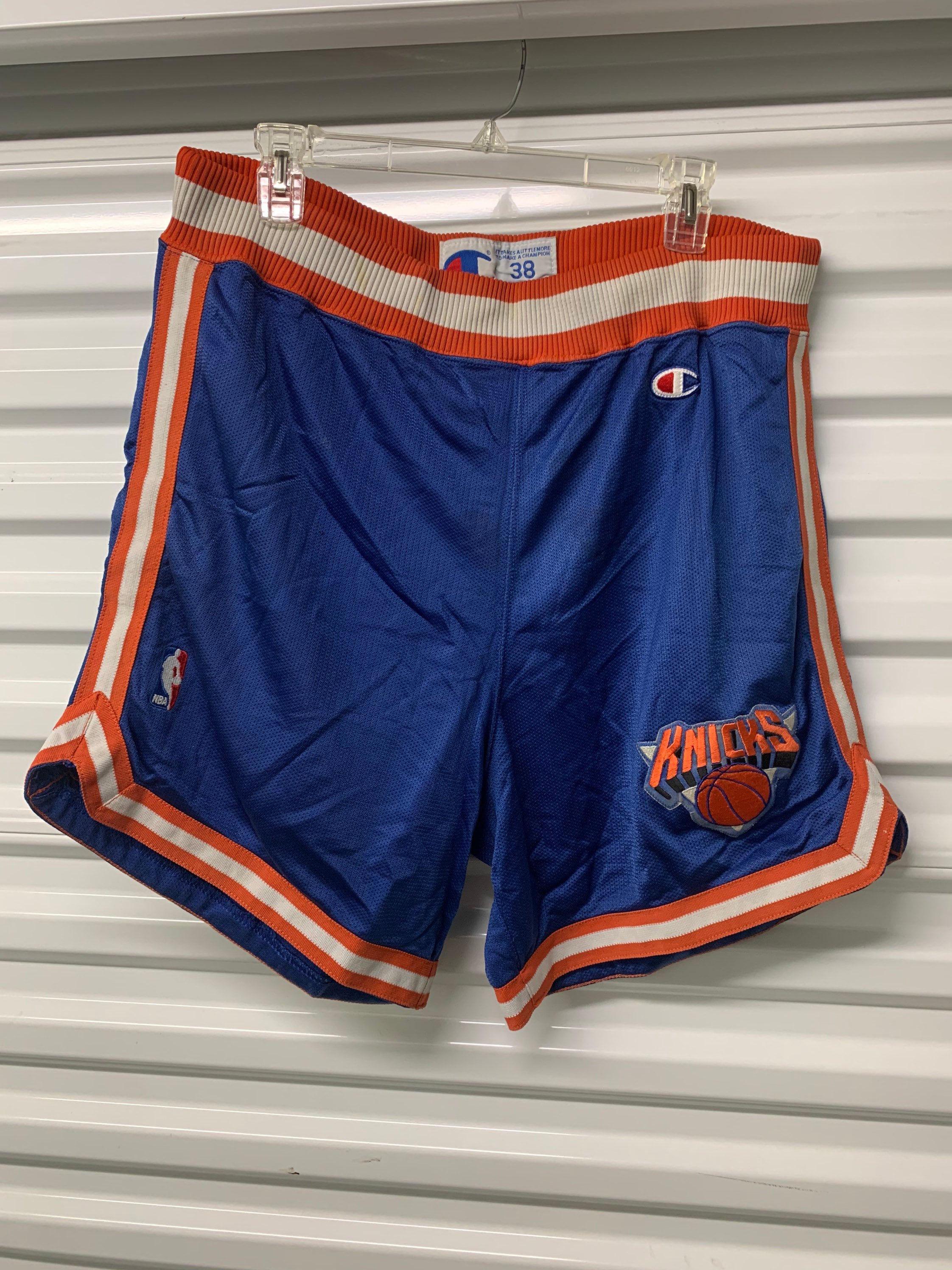 New York Knicks Throwback Authentic Shorts (NYK Token Logo) for