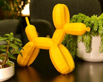 Balloon dog – DIY PDF papercraft origami