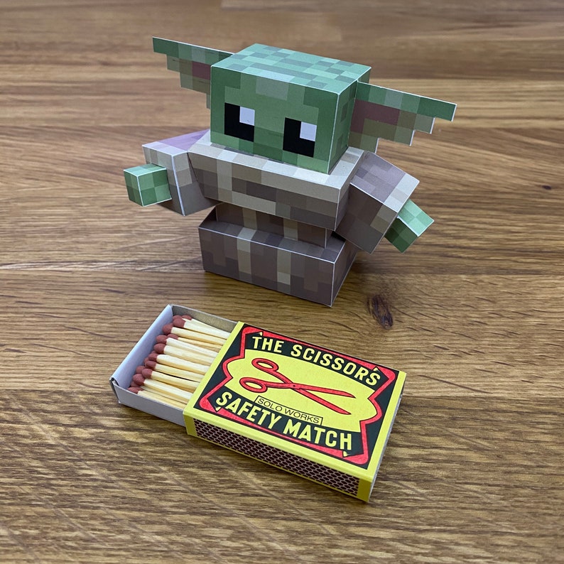 Minecraft Papercraft Baby