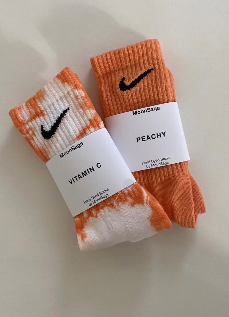 Custom Tie Dye Nike Crew Socks Pastel Socks Colorful Socks Etsy