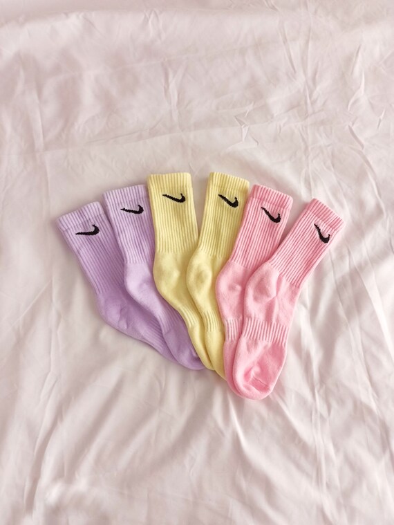 pastel colored nike socks