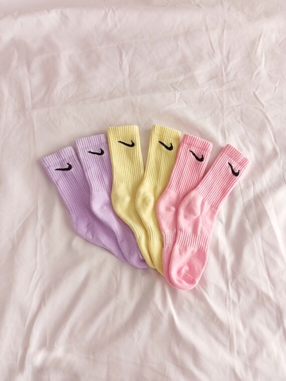 pastel dyed nike socks