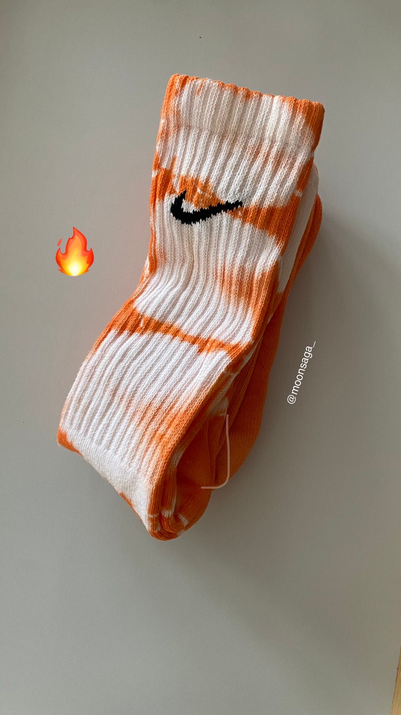Custom Tie Dye Nike Crew Socks Pastel Socks Colorful Socks Etsy