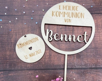 Caketopper Kommunion personalisiert