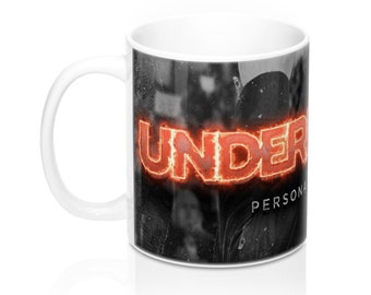 UNDERHANDER Fire Logo Original Album Artwork Coffee Mug w/album Title Mug 11oz